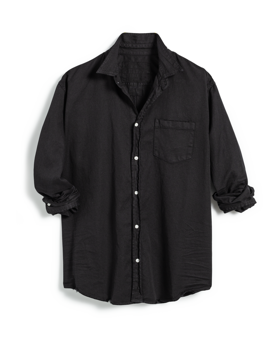 Luke, Men's Button Up Shirt, Black Denim | Frank & Eileen Luke, Men's Button Up Shirt, Black Denim | Frank & Eileen