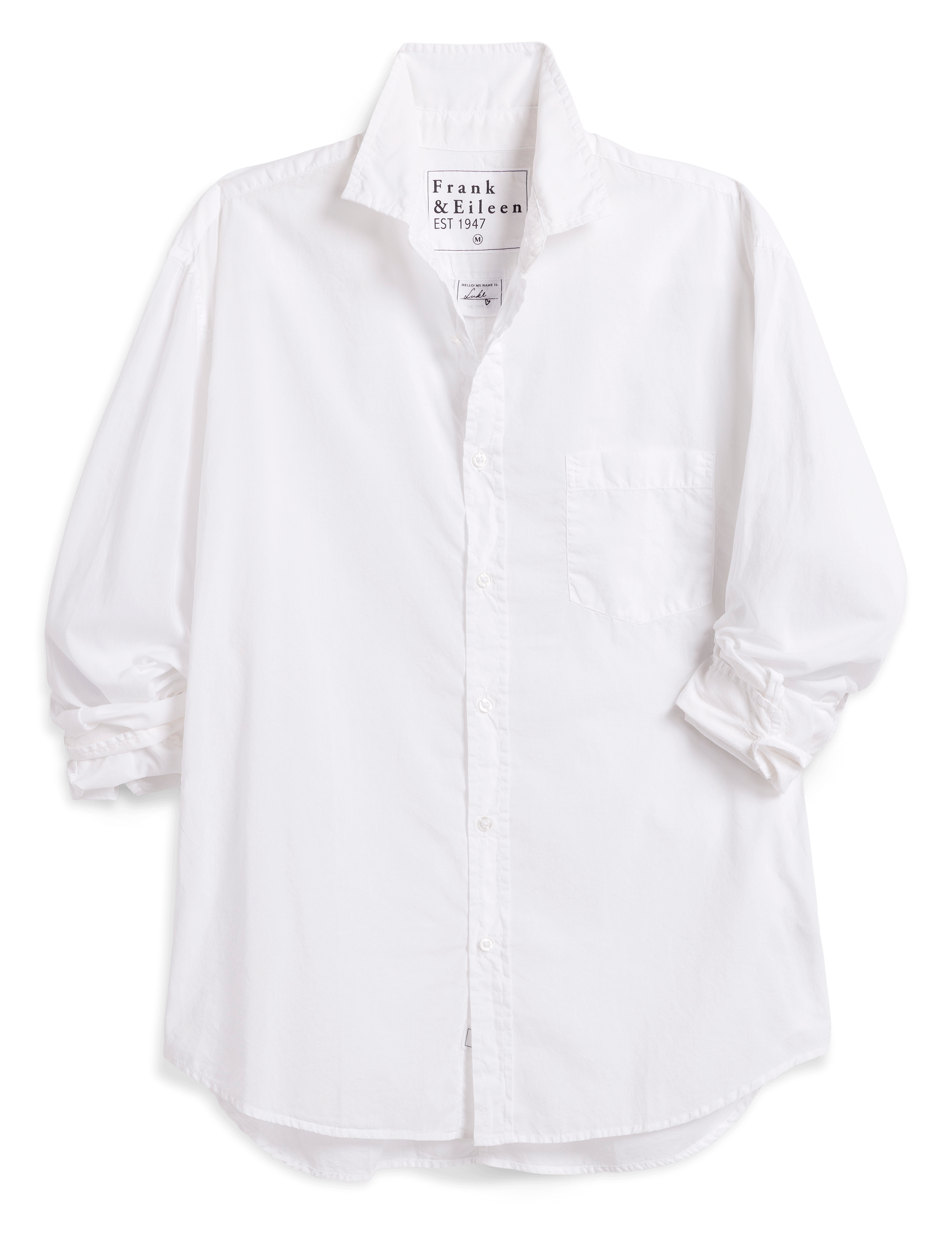 Luke, Men's Button-Up Shirt, Blue Wash Denim | Frank & Eileen