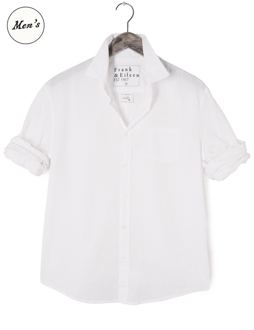 LUKE White, Italian Casual Cotton, front view