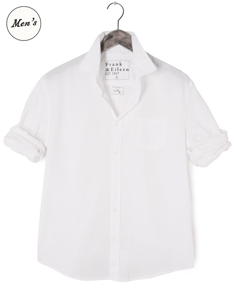 Luke, Men's Button-Up Shirt, White | Frank & Eileen Luke, Men's Button-Up Shirt, White | Frank & Eileen