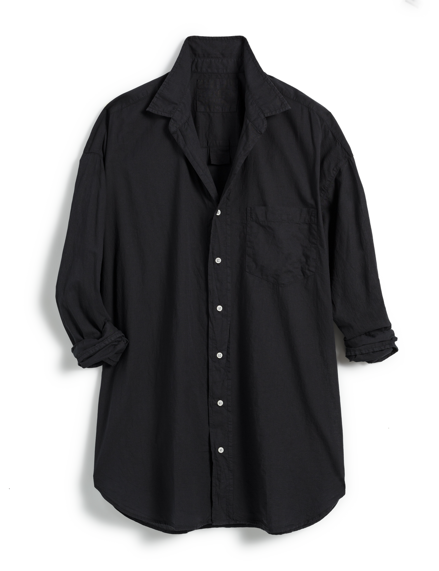 Mackenzie One Size Button Up Shirt Black Frank Eileen mackenzie-one-size-button-up-shirt-black-frank-eileen