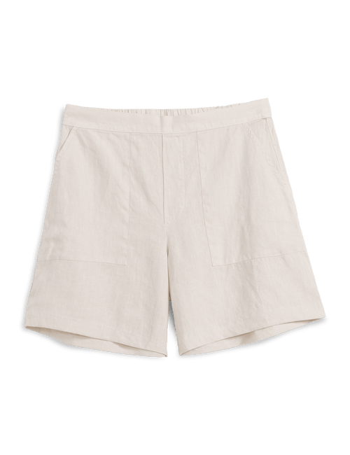 Beige shorts on a black background, view 6