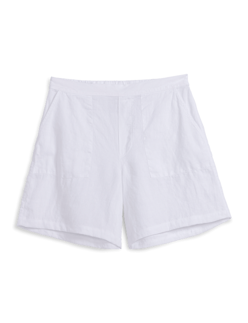 White shorts on a transparent background, view 4