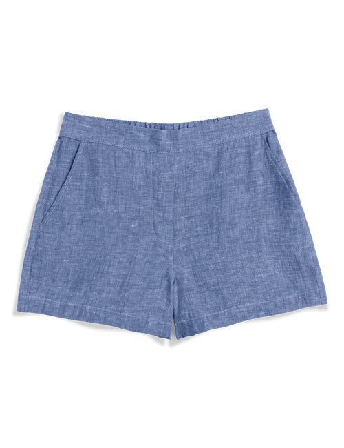 Blue shorts on a transparent background, view 6