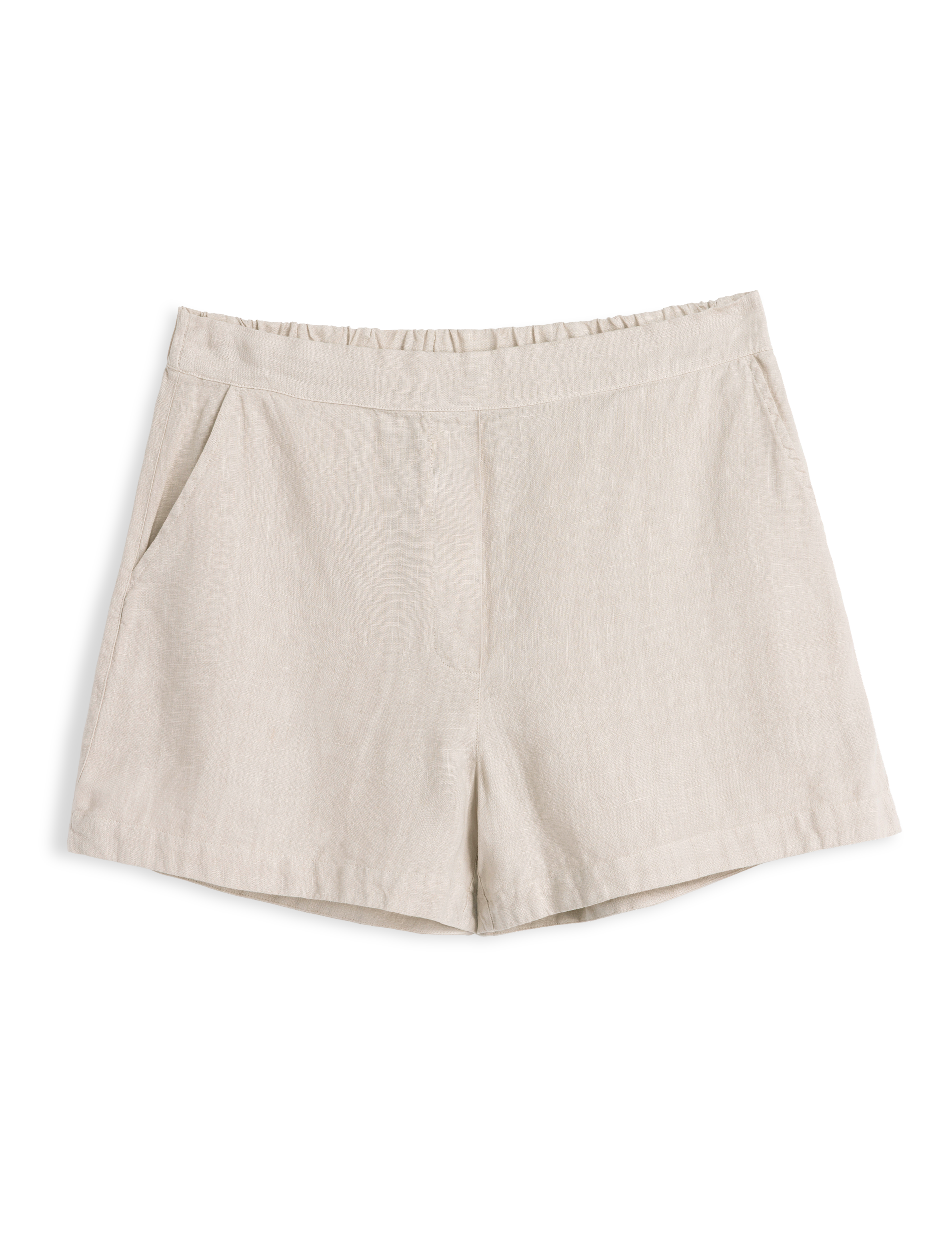 Beige shorts on a white background, view 4