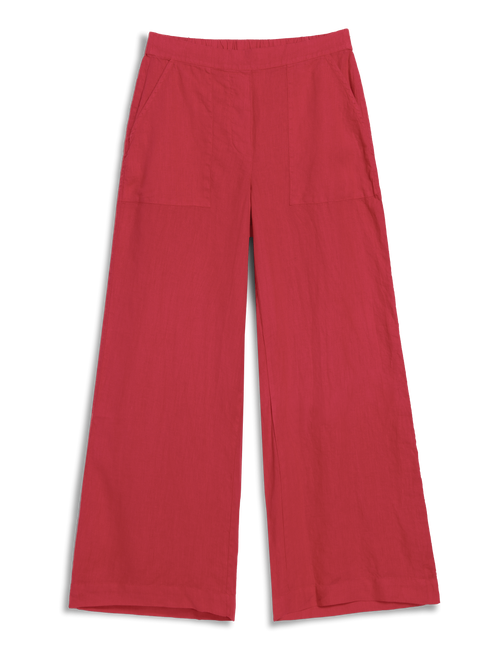 Red pants on a white background, view 4