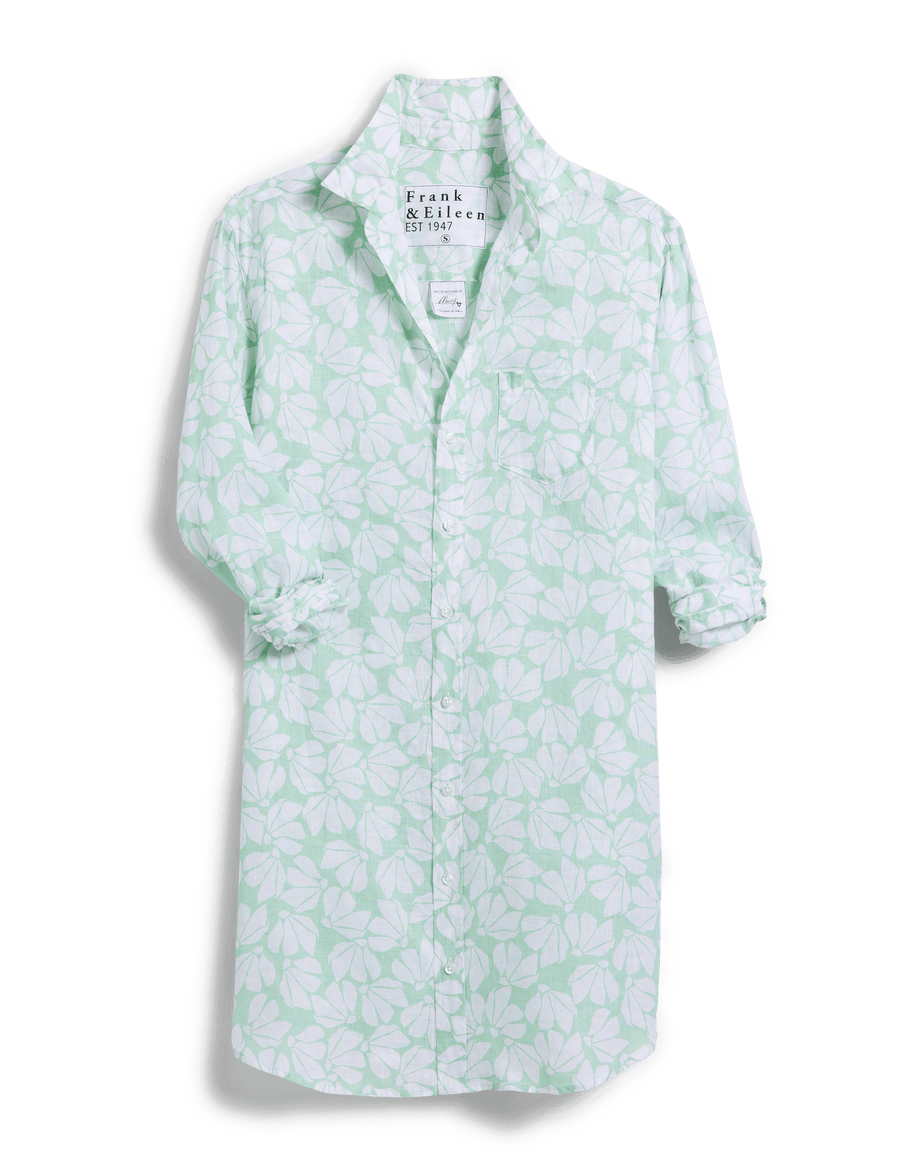 MARY Mint Floral, Classic Linen