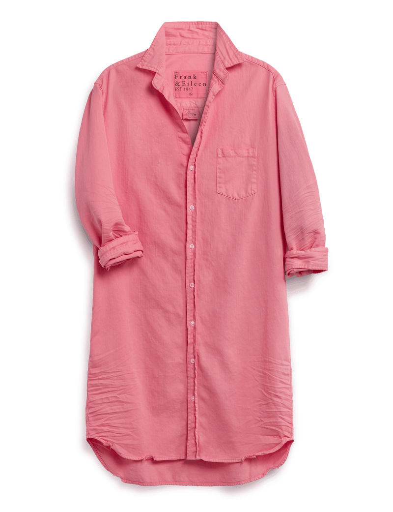 Mary, Classic Shirtdress, Pink Denim Frank & Eileen