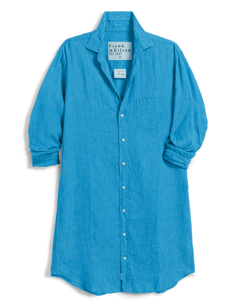 Mary, Classic Shirtdress, Turquoise | Frank & Eileen Mary, Classic Shirtdress, Turquoise | Frank & Eileen