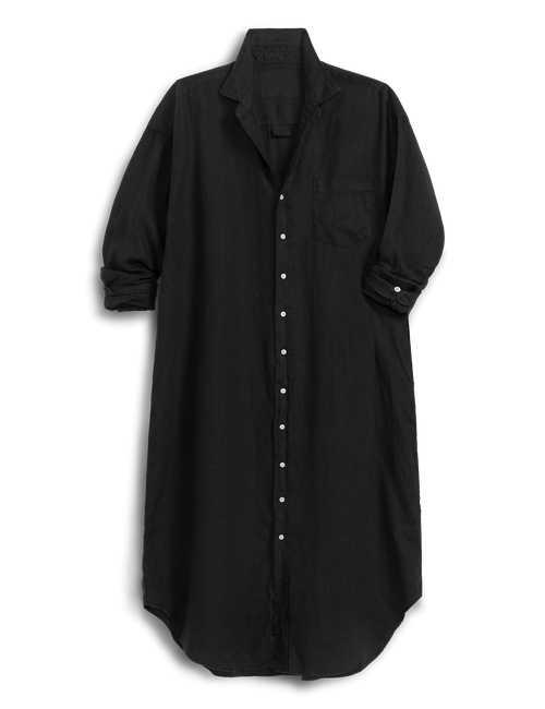 MEGAN Black, Washed Linen, front view