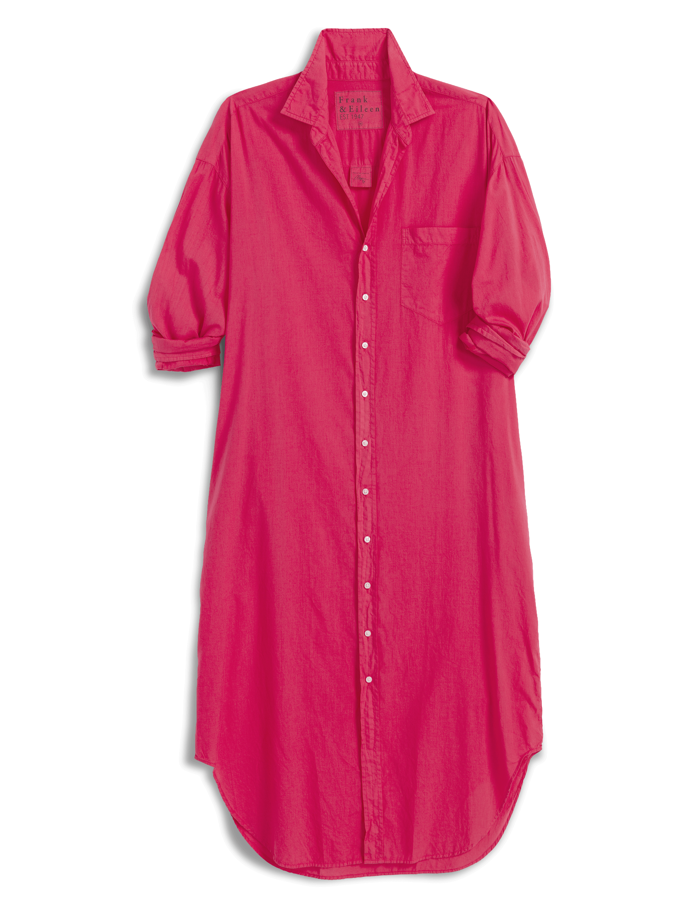Pink shirt dress on a black background, view 4