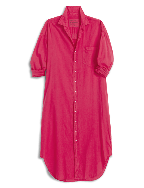 Pink shirt dress on a black background, view 4