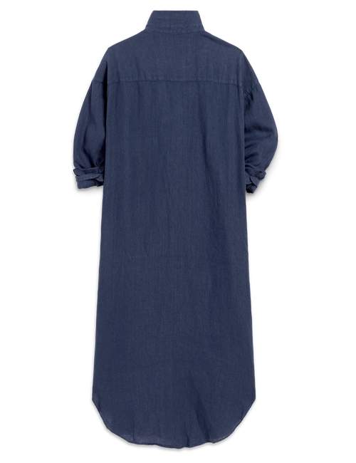 MEGAN Navy, Washed Linen, view 6