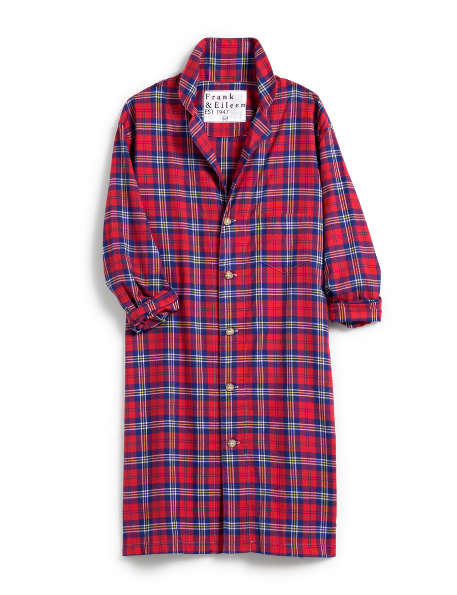 Penny, Pajama Nightshirt, Blue and Red Plaid Frank & Eileen