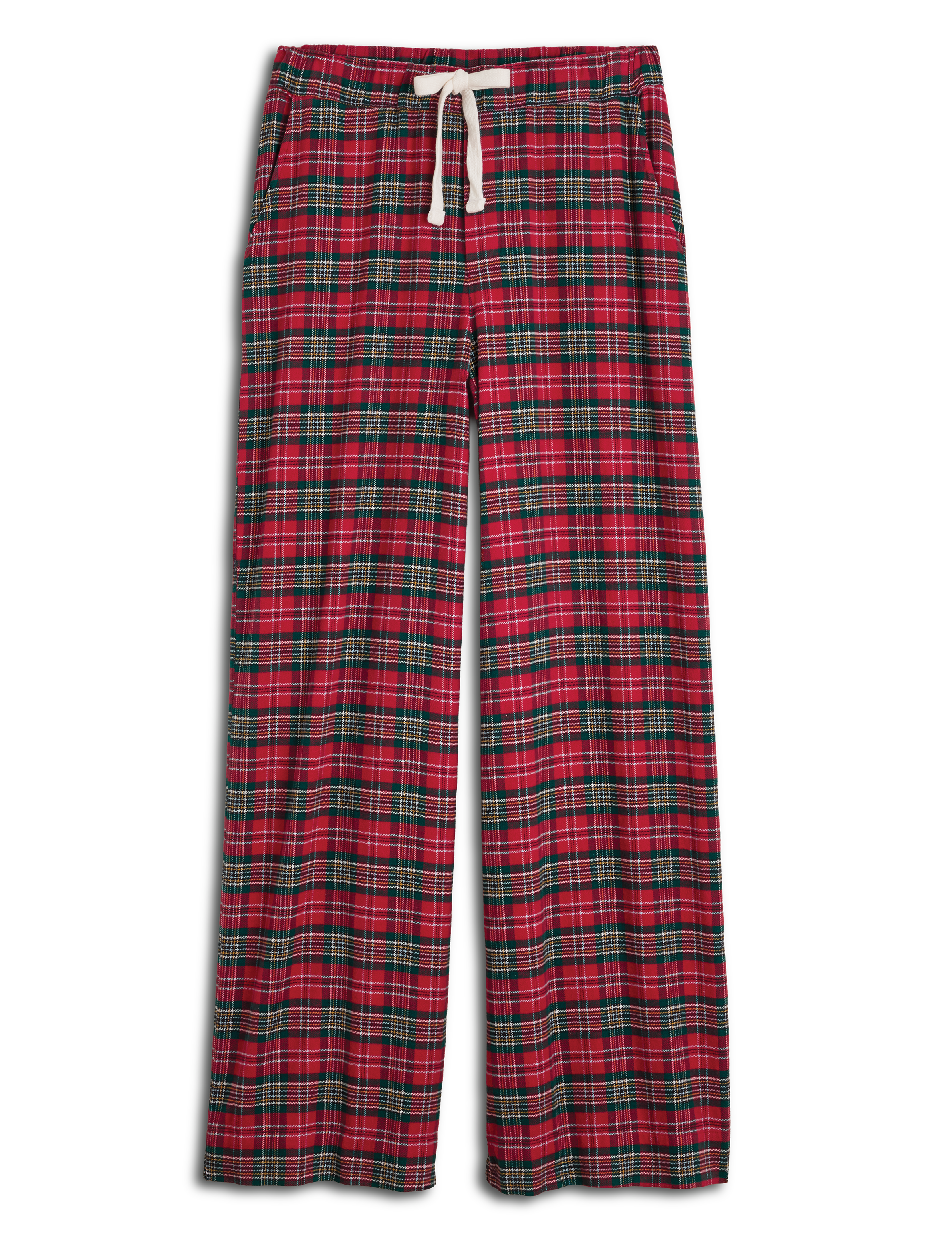 PIPER Multicolor Red and Green Plaid, Italian Flannel