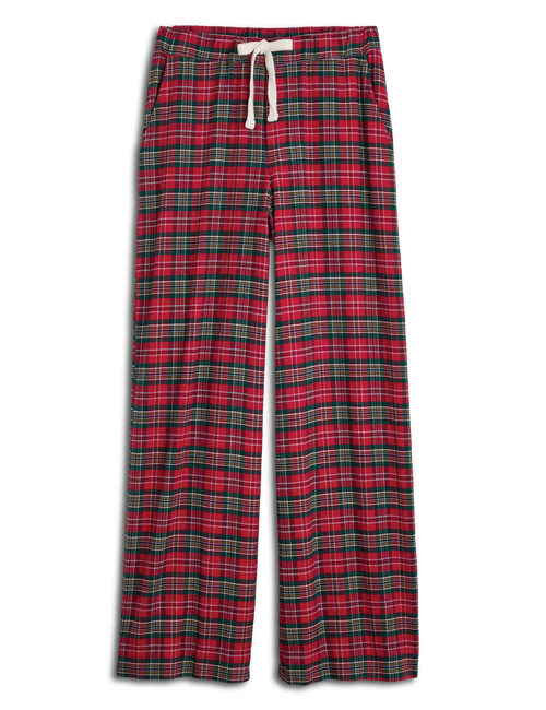 PIPER Multicolor Red and Green Plaid, Italian Flannel, view 5
