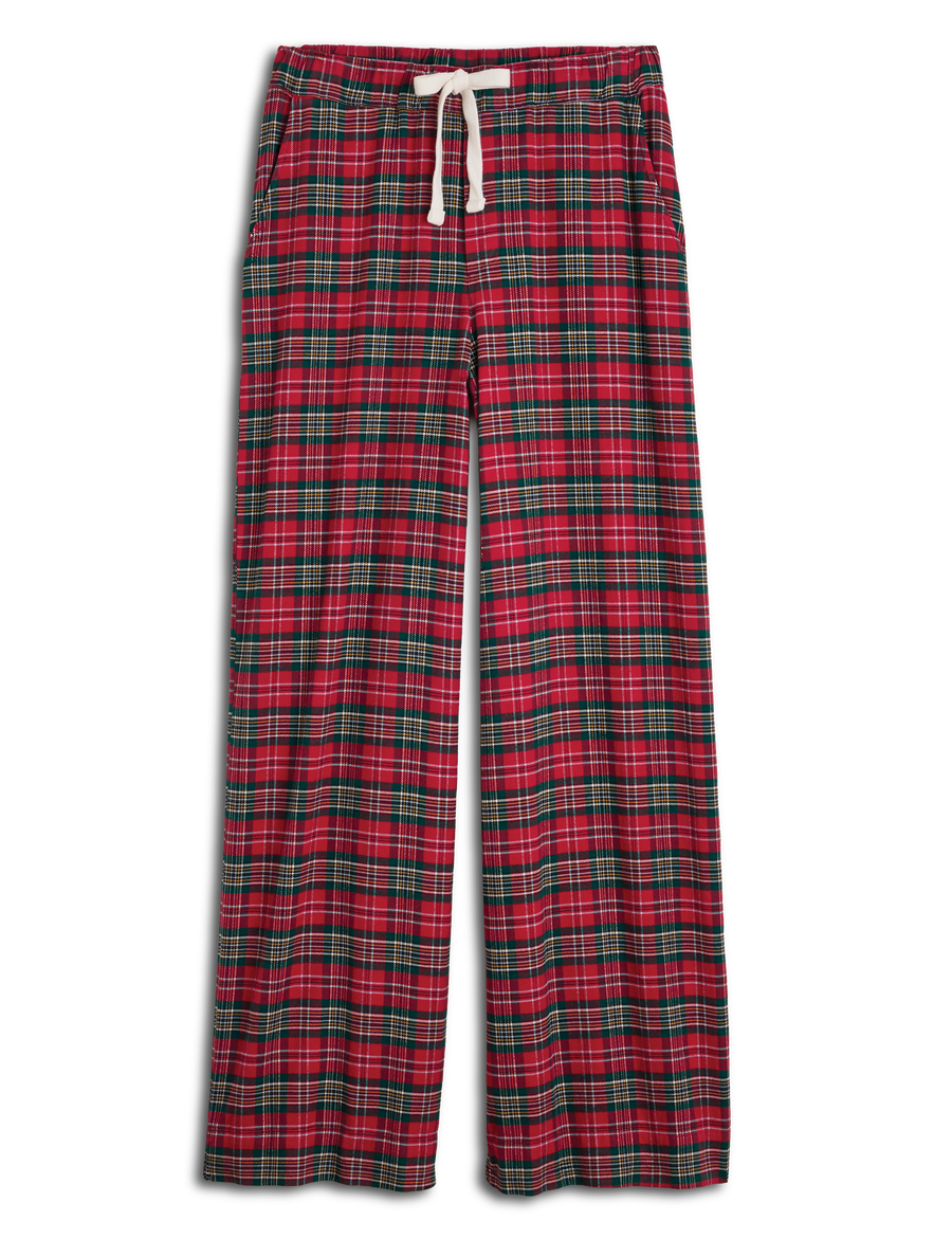PIPER Multicolor Red and Green Plaid, Italian Flannel