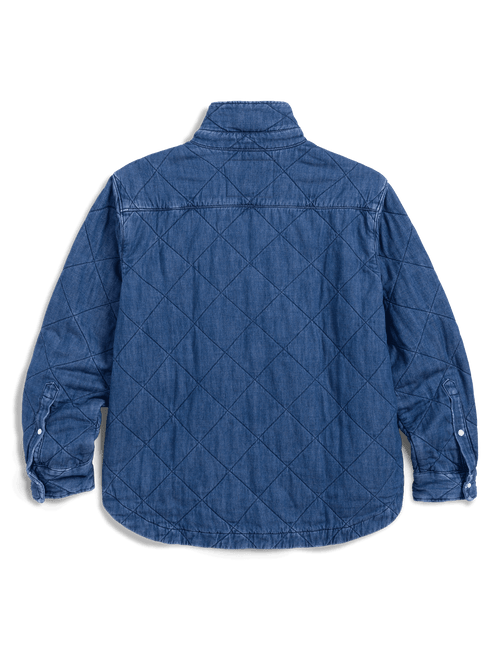 EILEEN JACKET Distressed Indigo Wash, Famous Denim, view 10
