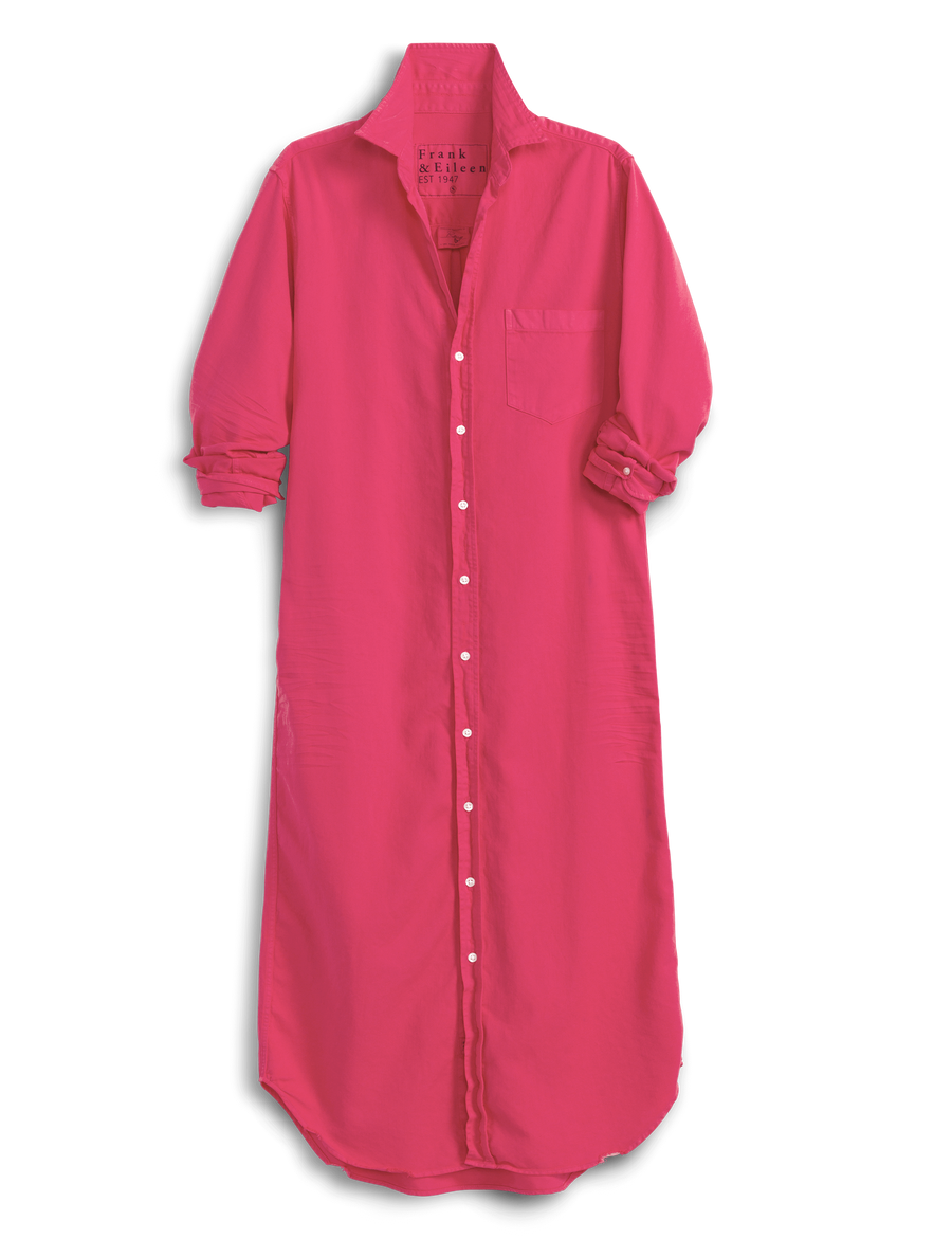 open lace back dress Crescendo salmon pink maxi shirt dress  PILLAR