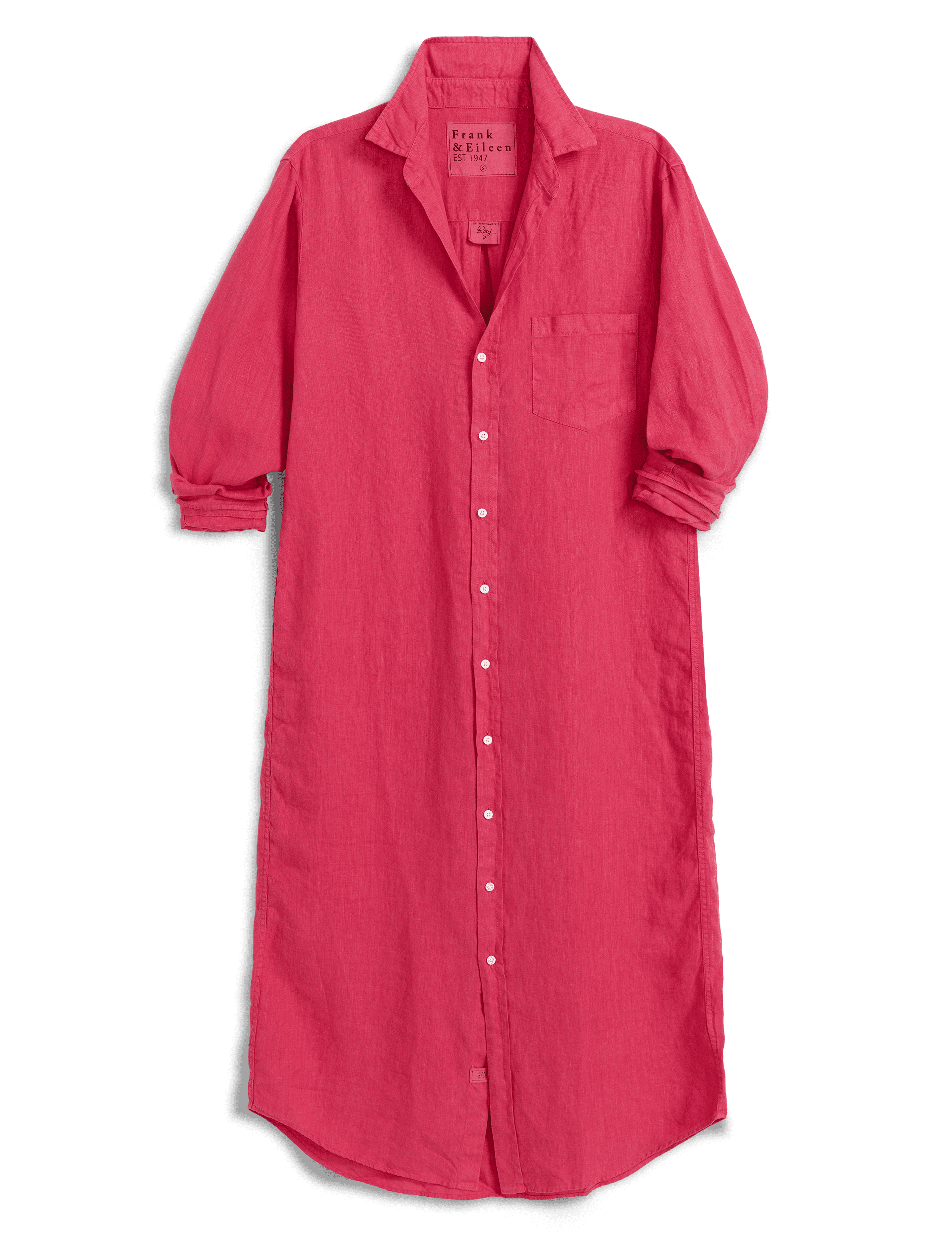 RORY Raspberry, Washed Linen, view 4