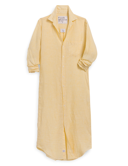 RORY Yellow Stripe, Italian Classic Linen, front view