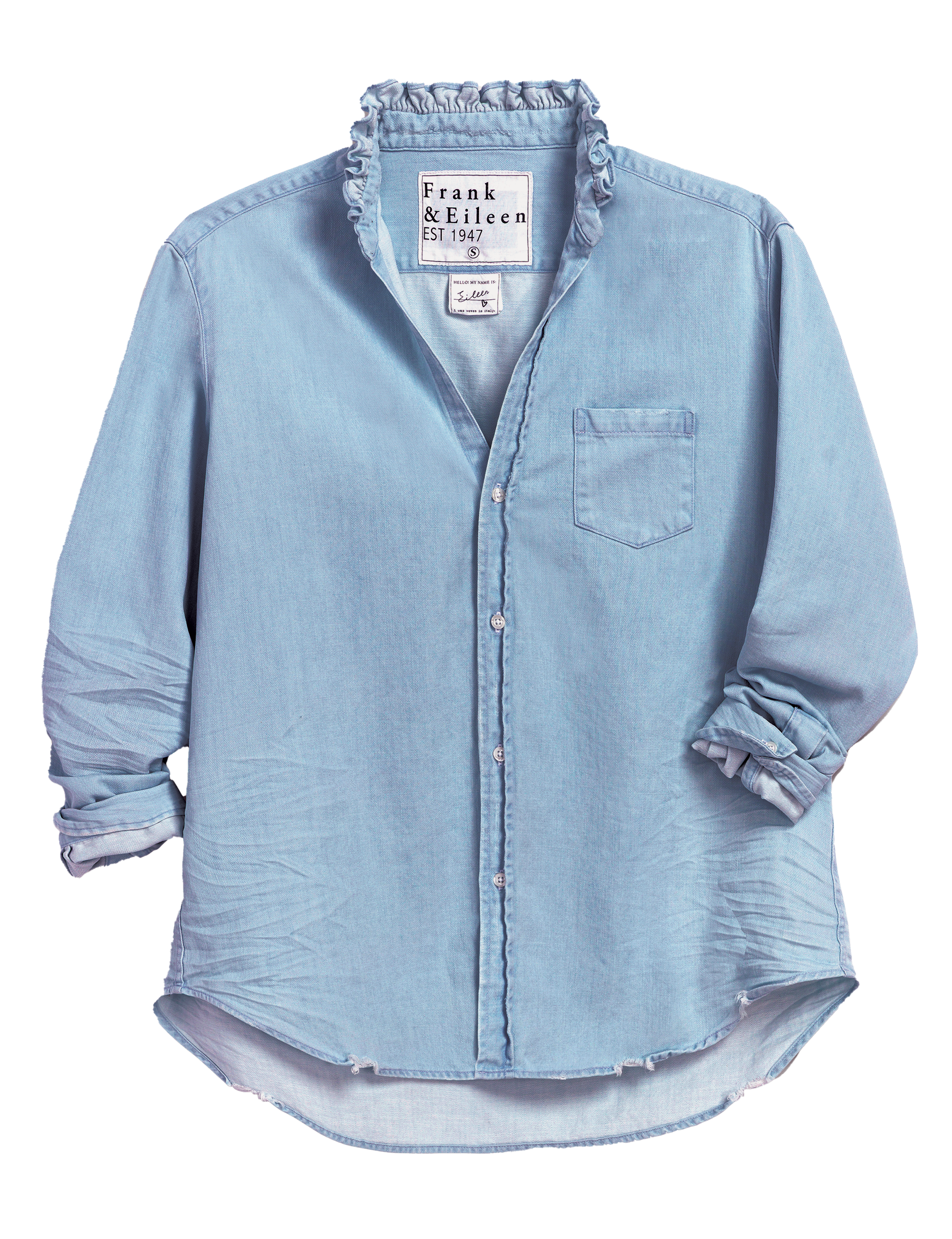 EILEEN RUFFLE Classic Blue Wash, Famous Denim