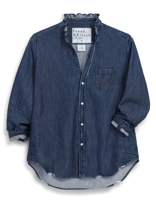 EILEEN RUFFLE Vintage Dark Indigo Wash, Famous Denim, view 6