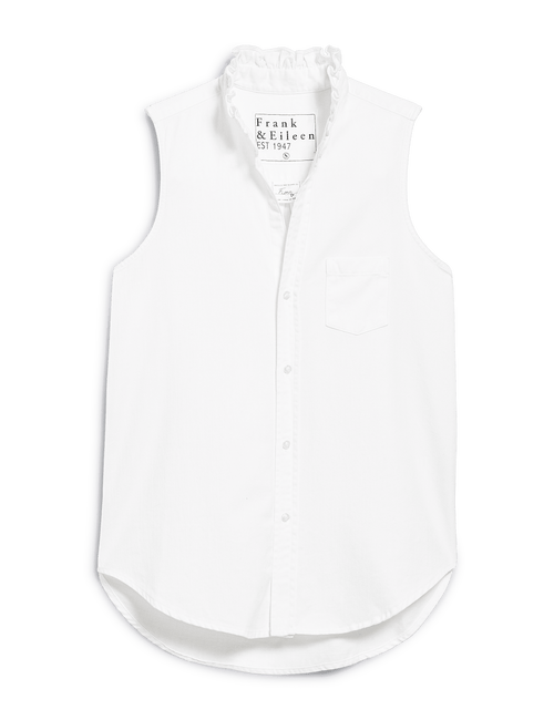 FIONA RUFFLE White, Famous Denim, view 4