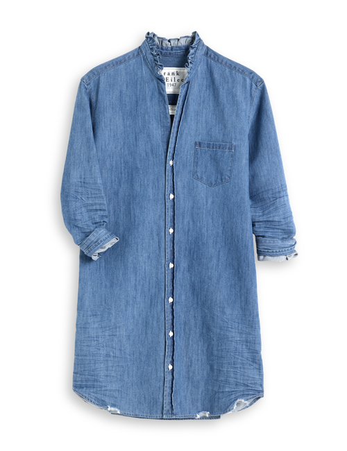 MARY RUFFLE Vintage Stonewashed Indigo, Famous Denim, view 5