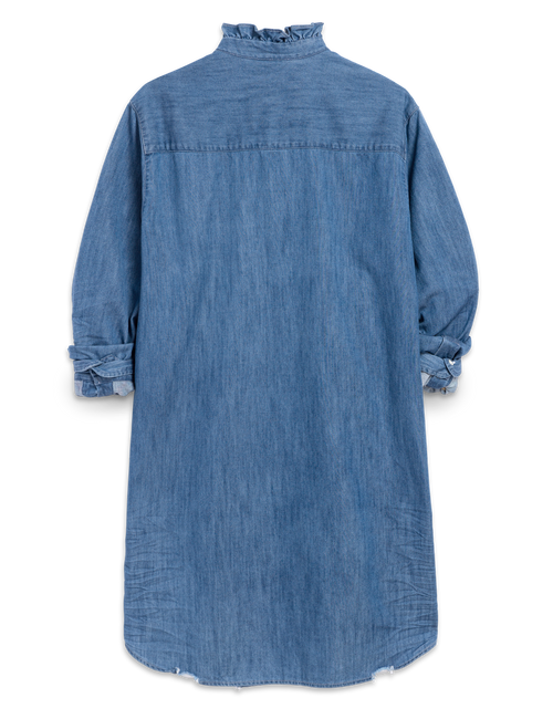 stonewash denim shirt dress Patou