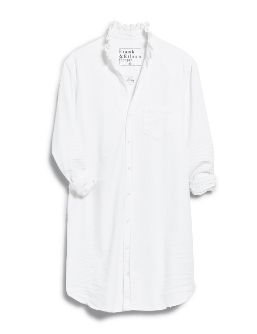 MARY RUFFLE White, Famous Denim, view 4