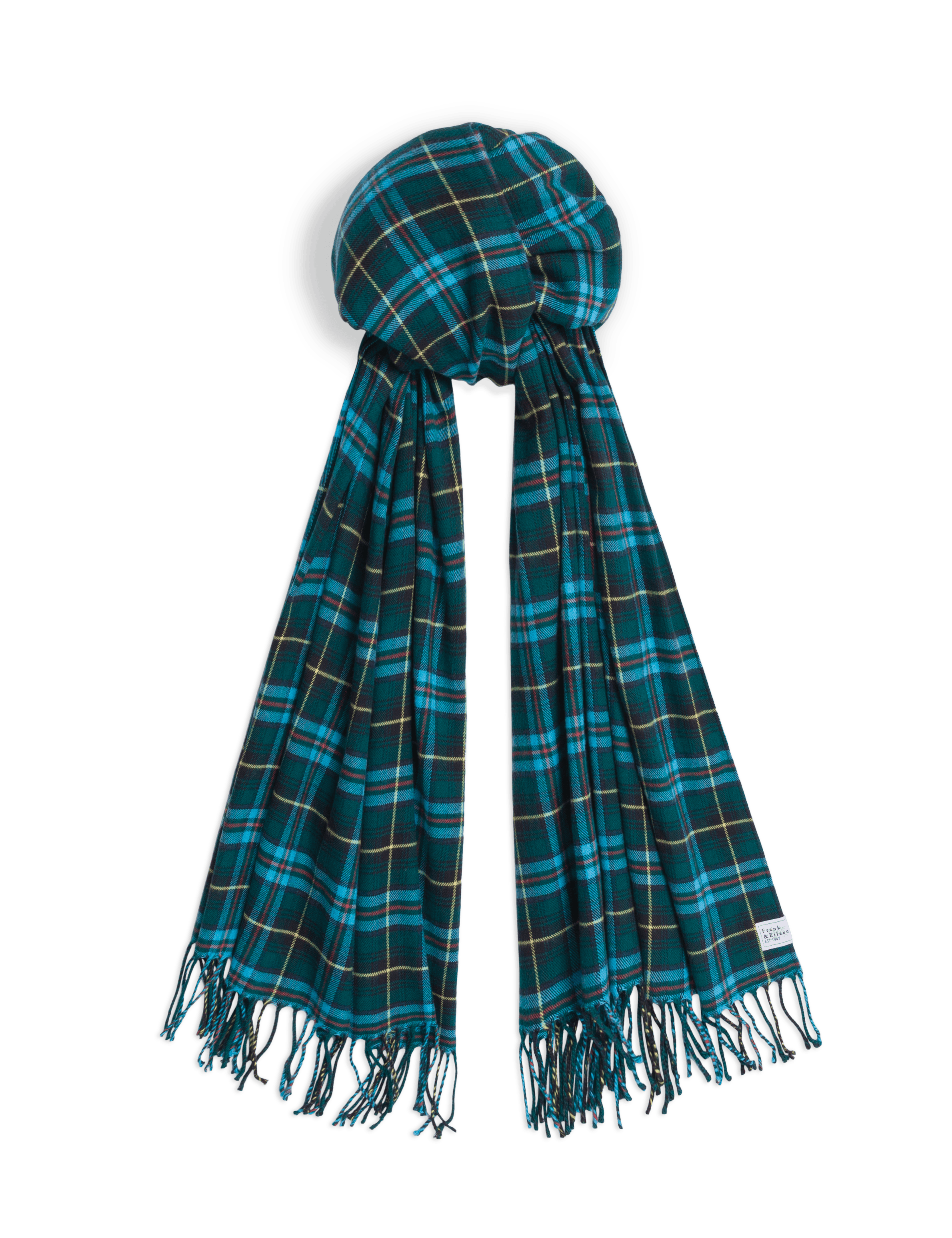 NOELLE Blue and Green with Yellow Plaid