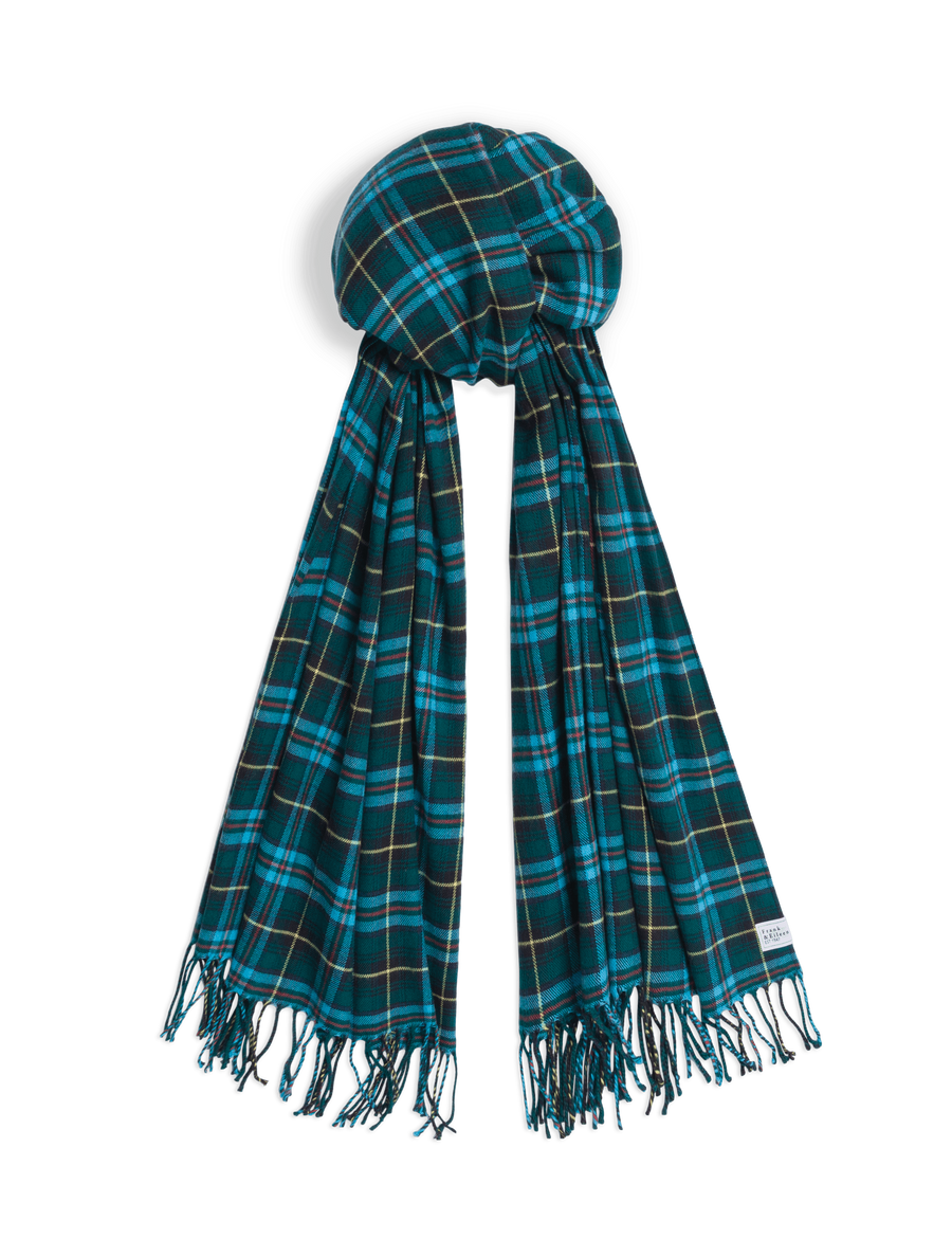 NOELLE Blue and Green with Yellow Plaid