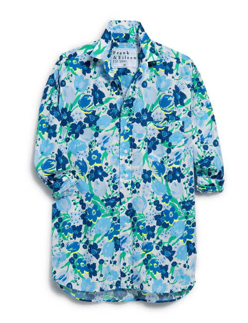 SHIRLEY Multi Blue and White Floral, Made with Liberty Fabric, view 4