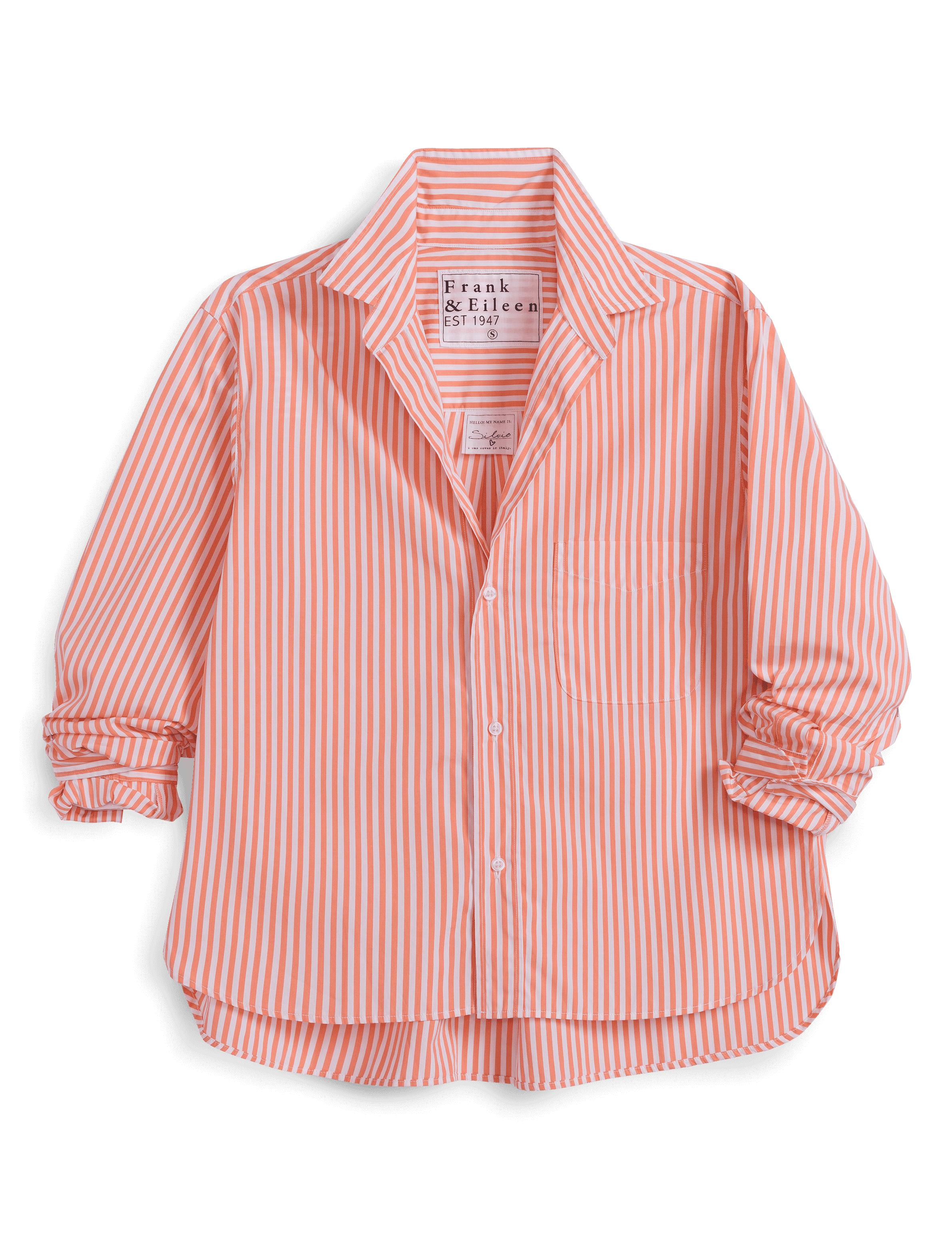 Silvio, Untuckable Button-Up Shirt, Dark Pink | Frank & Eileen