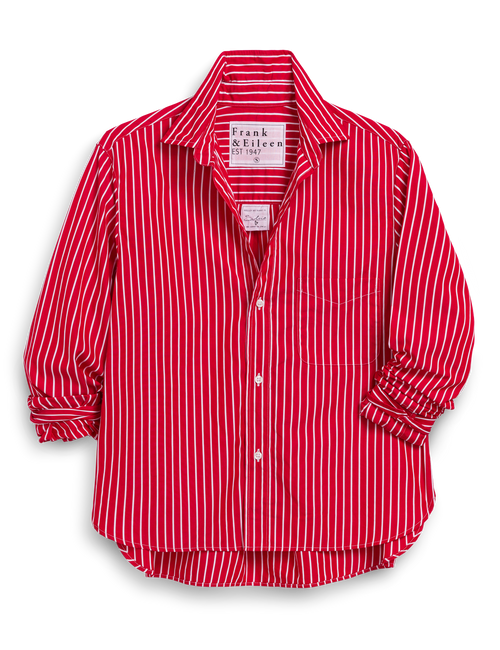 SILVIO Red Stripe, Italian Superluxe, front view