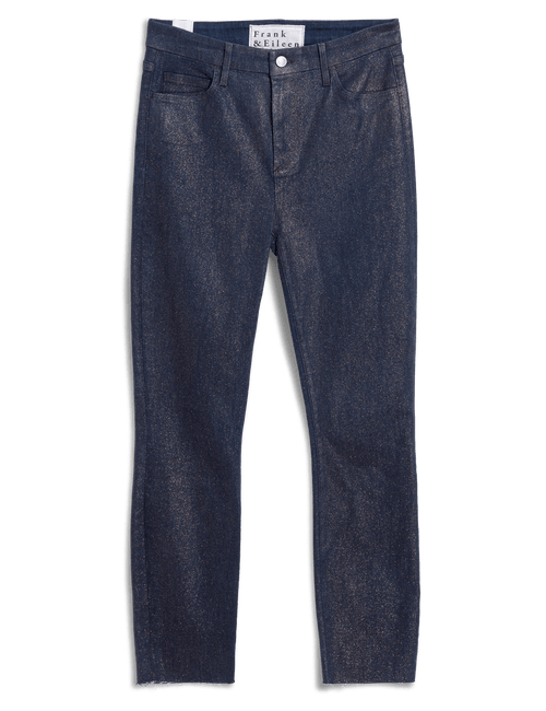 SLIGO Rinse with Gold Glitter Wax, Italian Waxed Denim, view 4