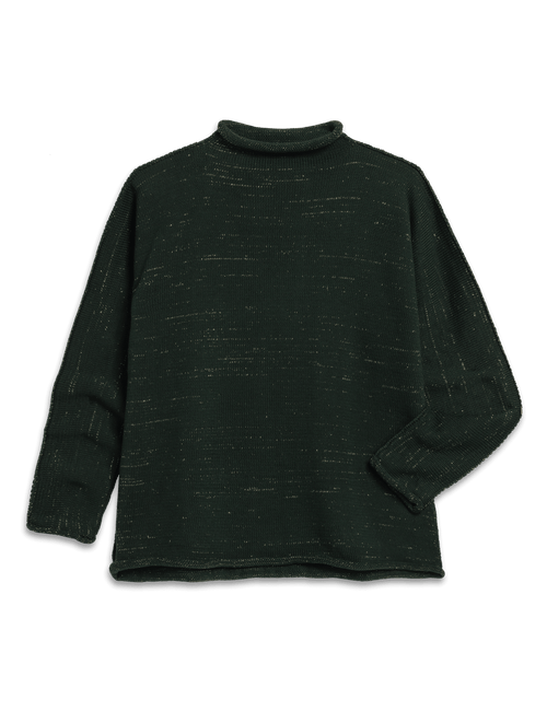MONTEREY Green with Gold Glitter, Pure Italian Cotton, view 4