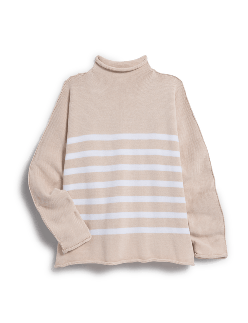 MONTEREY Vintage Rose with White Stripe, Pure Italian Cotton, view 4