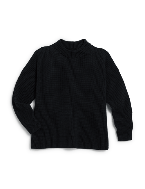 MONTECITO SWEATER Black, Pure Italian Cotton, view 4