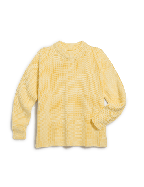 MONTECITO SWEATER Daffodil, Pure Italian Cotton, view 6