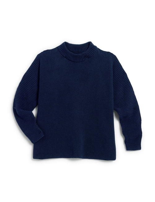MONTECITO SWEATER Marine, Pure Italian Cotton, view 6