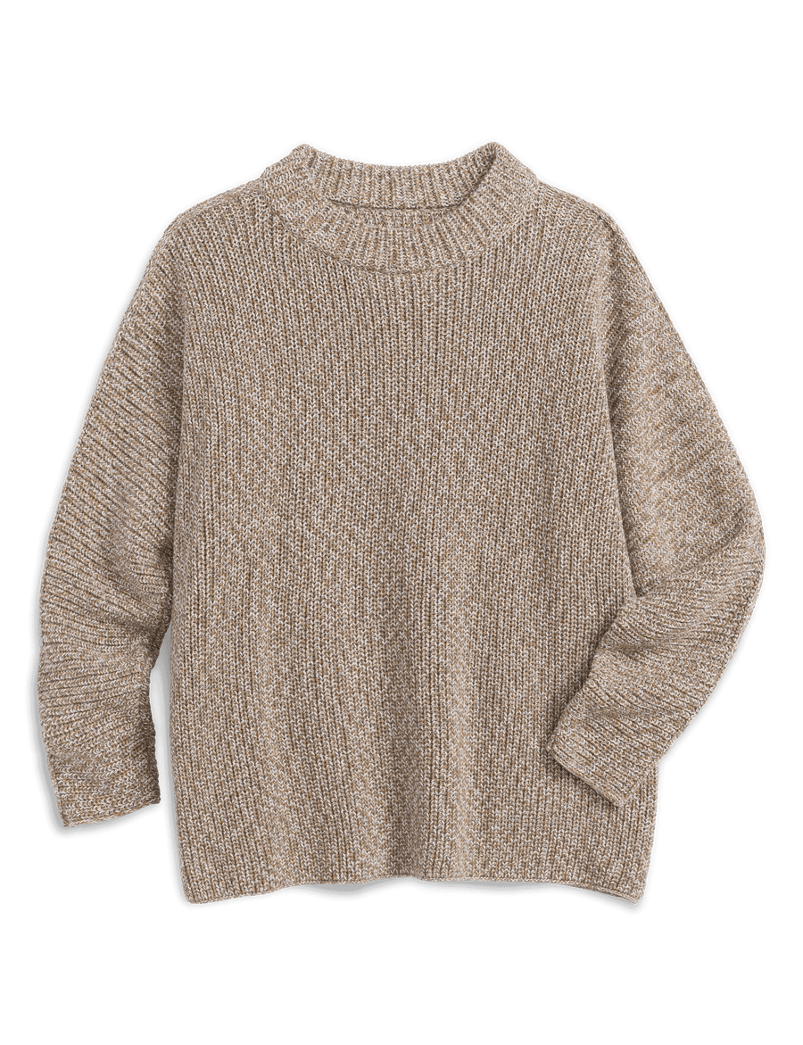 MONTECITO SWEATER Sandstone, Pure Italian Cotton