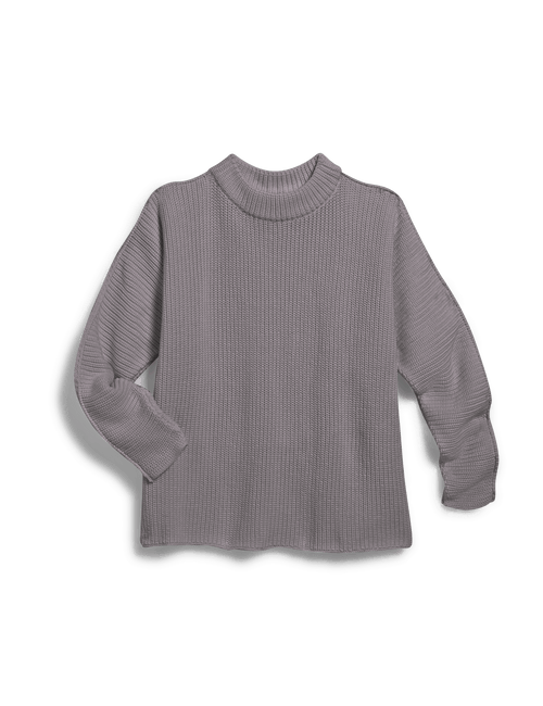 MONTECITO SWEATER Elephant, Pure Italian Cotton, view 6
