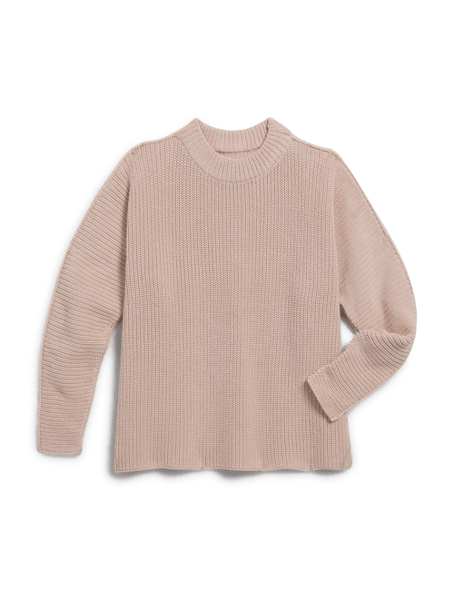 MONTECITO SWEATER Vintage Rose, Pure Italian Cotton, view 4
