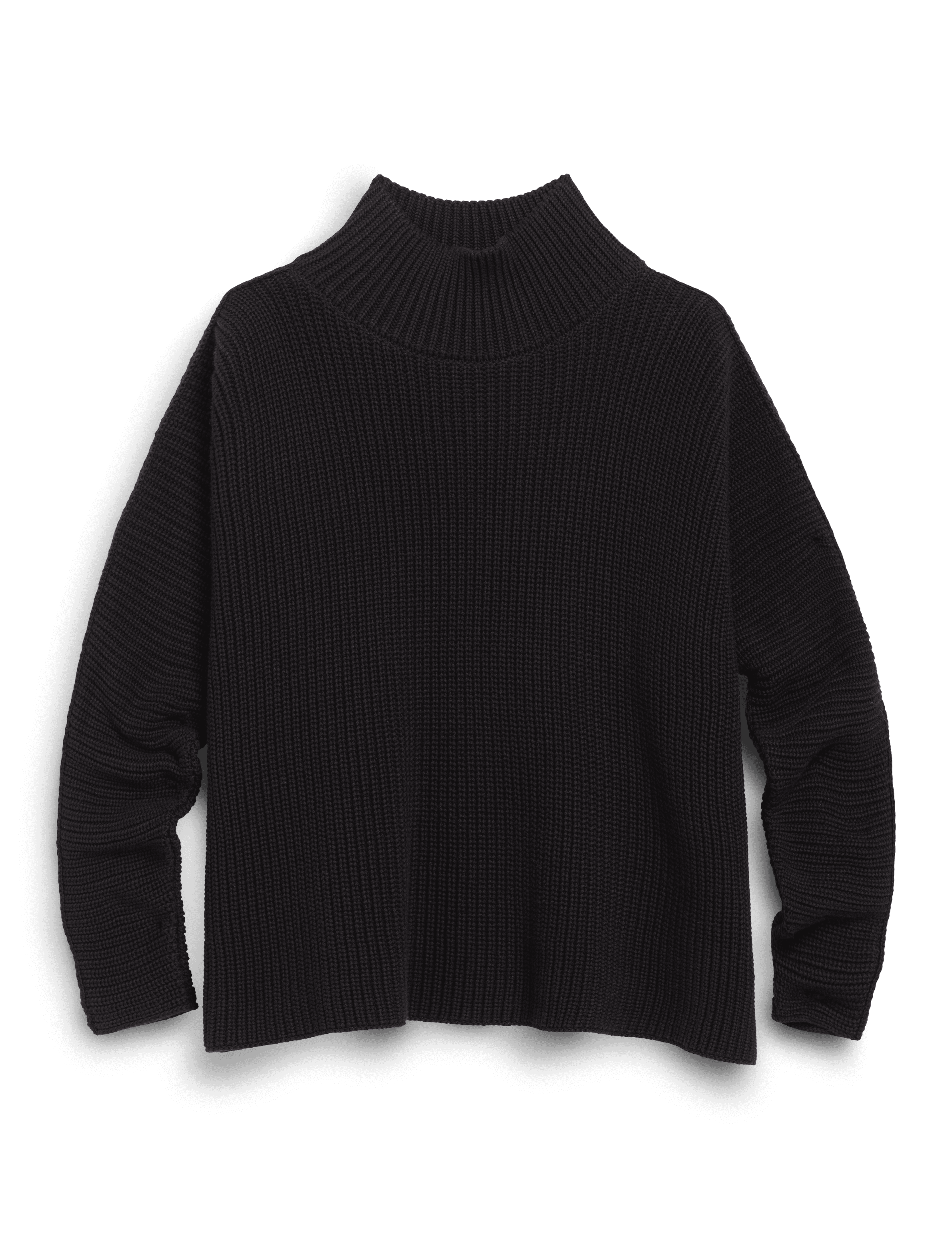 MONTECITO TURTLENECK Black, Pure Italian Cotton