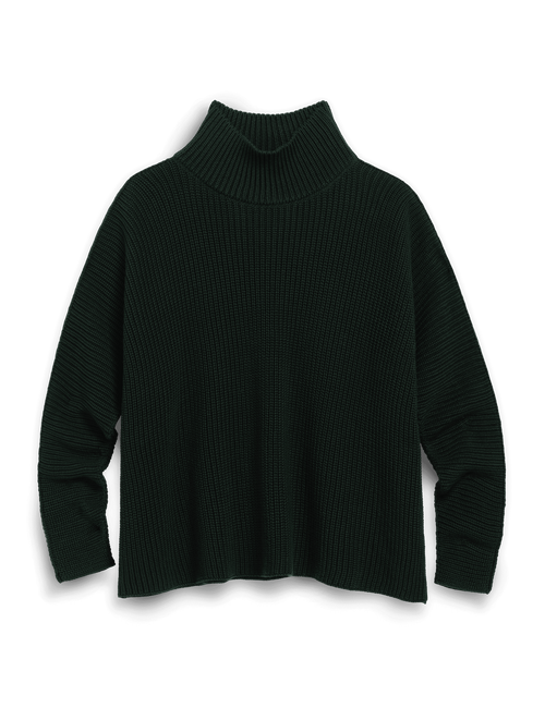 MONTECITO TURTLENECK British Racing Green, Pure Italian Cotton, view 8
