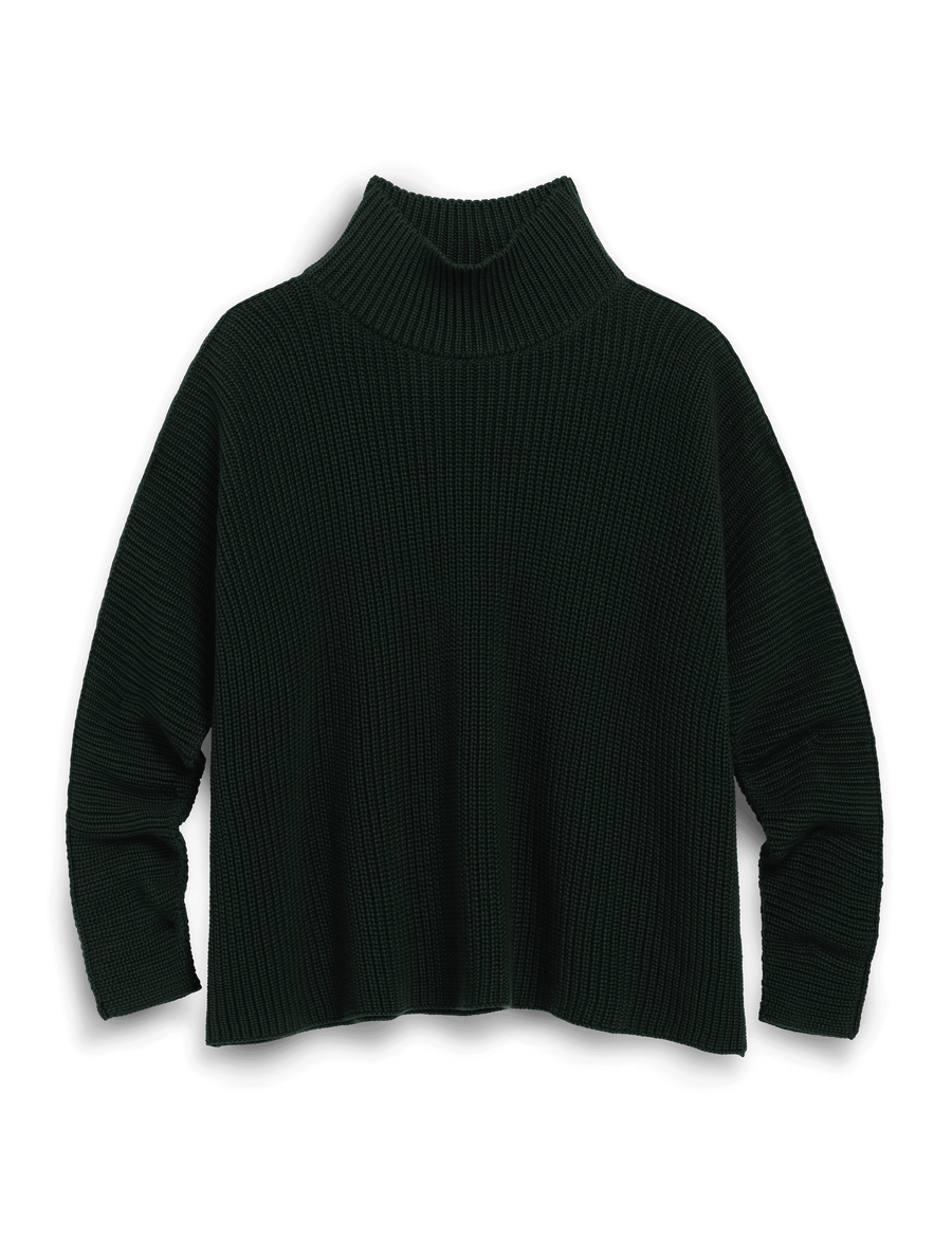 MONTECITO TURTLENECK British Racing Green, Pure Italian Cotton