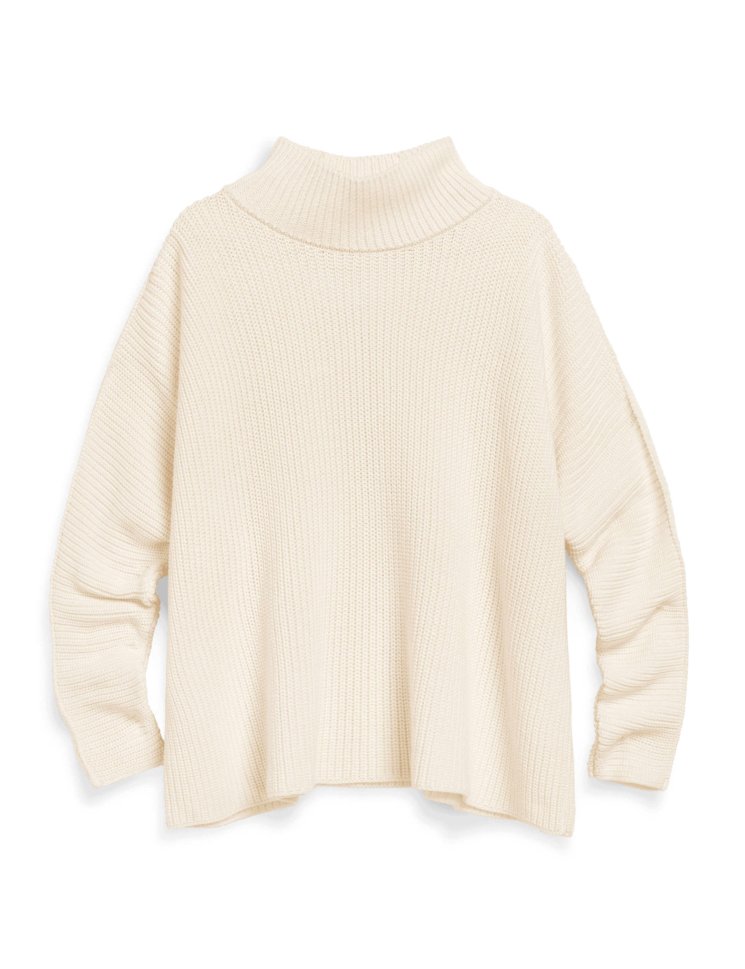 MONTECITO TURTLENECK Ivory, Pure Italian Cotton