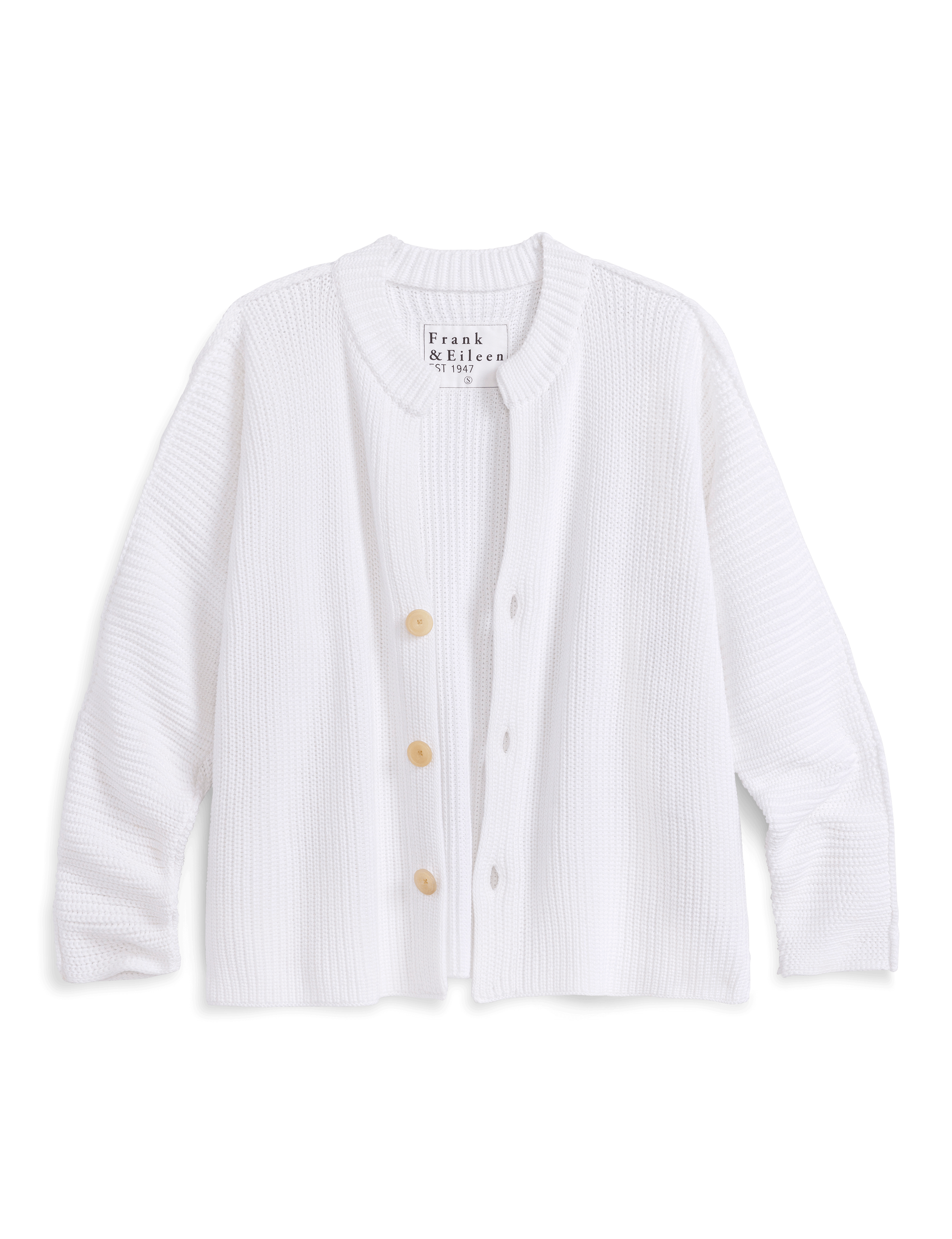 MONTECITO CARDIGAN White, Pure Italian Cotton